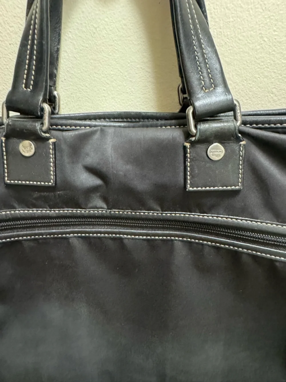 Coach Black Men's Briefcase with Top Handles